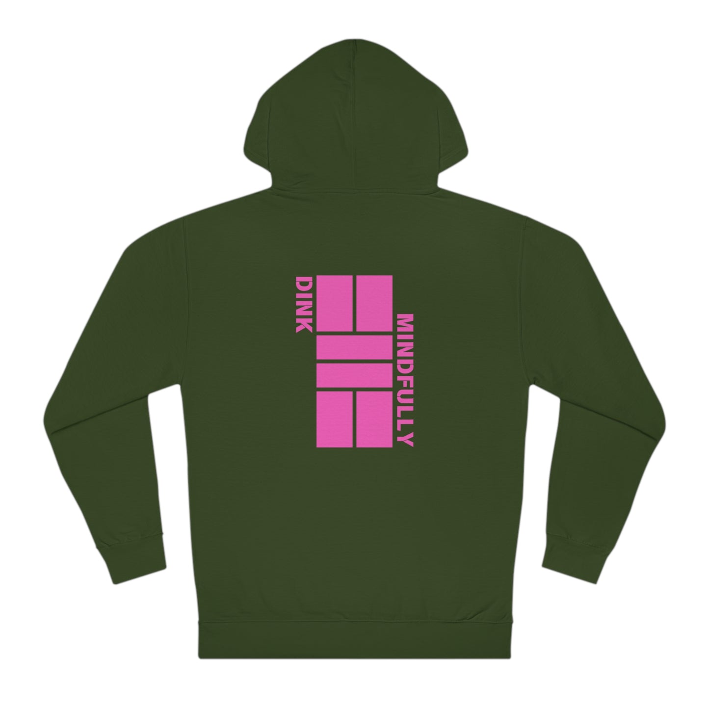 Dink Mindfully Pink Unisex Hooded Sweatshirt