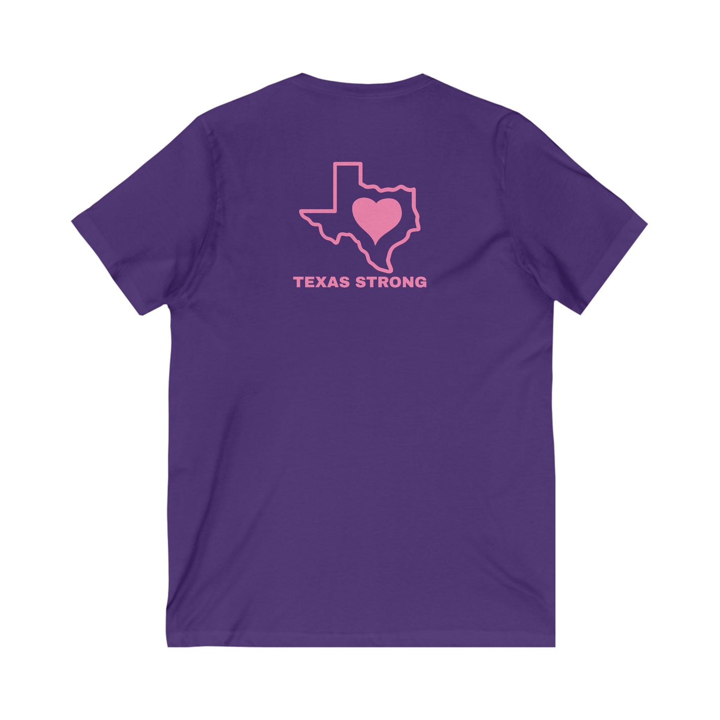 TEXAS STRONG Unisex Jersey Short Sleeve V-Neck Tee