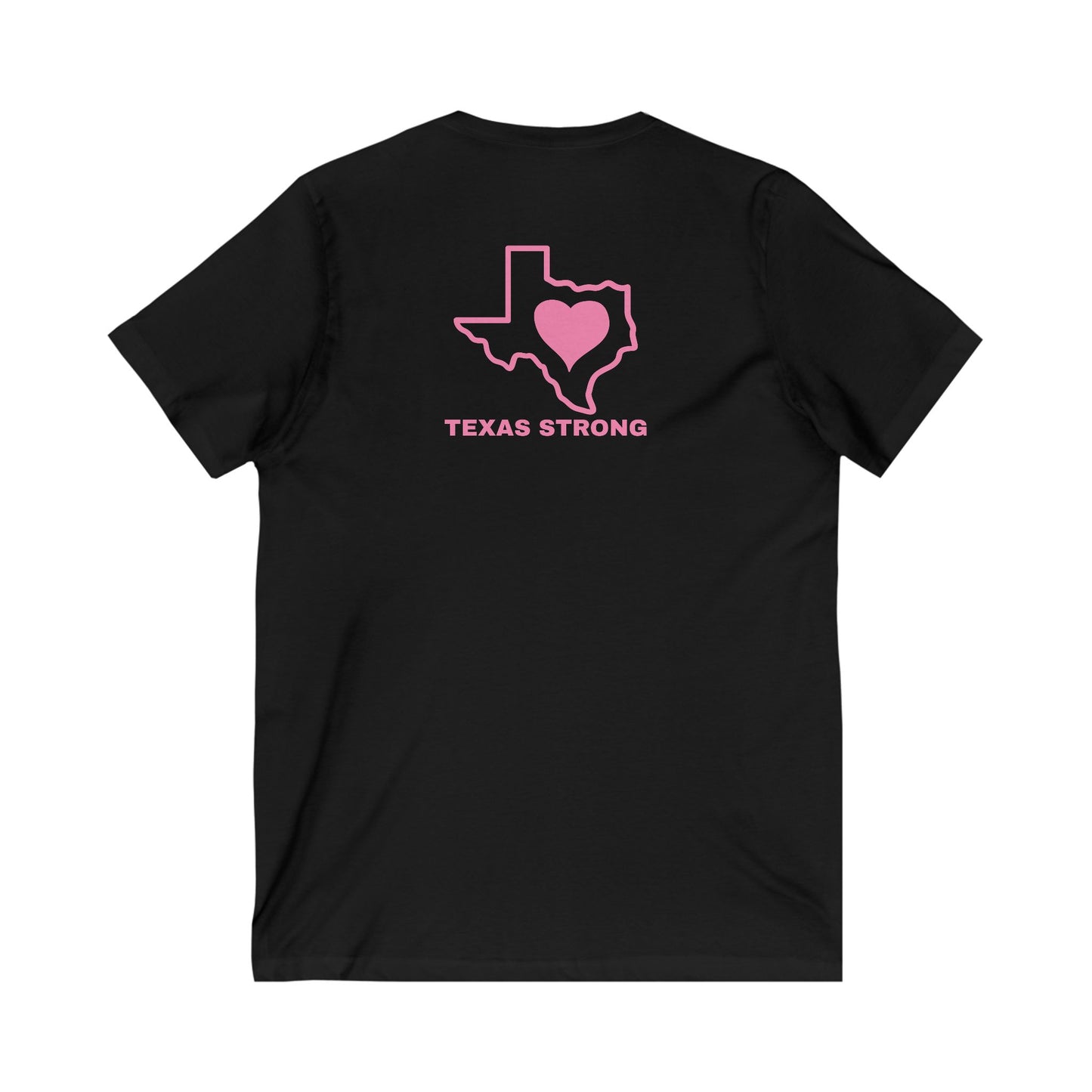 TEXAS STRONG Unisex Jersey Short Sleeve V-Neck Tee