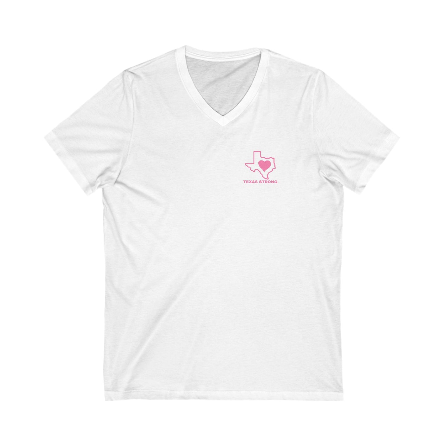 TEXAS STRONG Unisex Jersey Short Sleeve V-Neck Tee