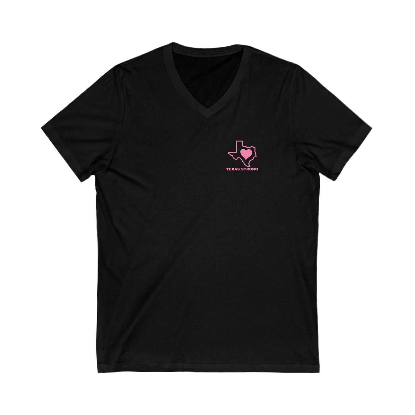 TEXAS STRONG Unisex Jersey Short Sleeve V-Neck Tee