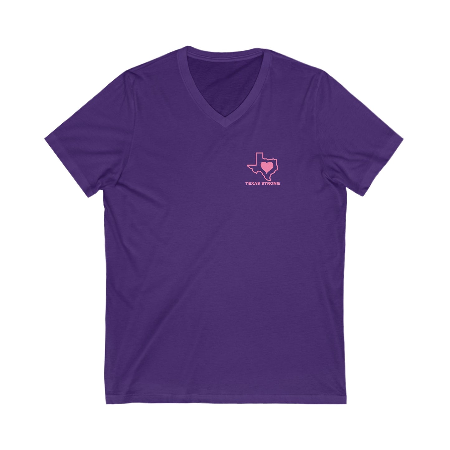 TEXAS STRONG Unisex Jersey Short Sleeve V-Neck Tee