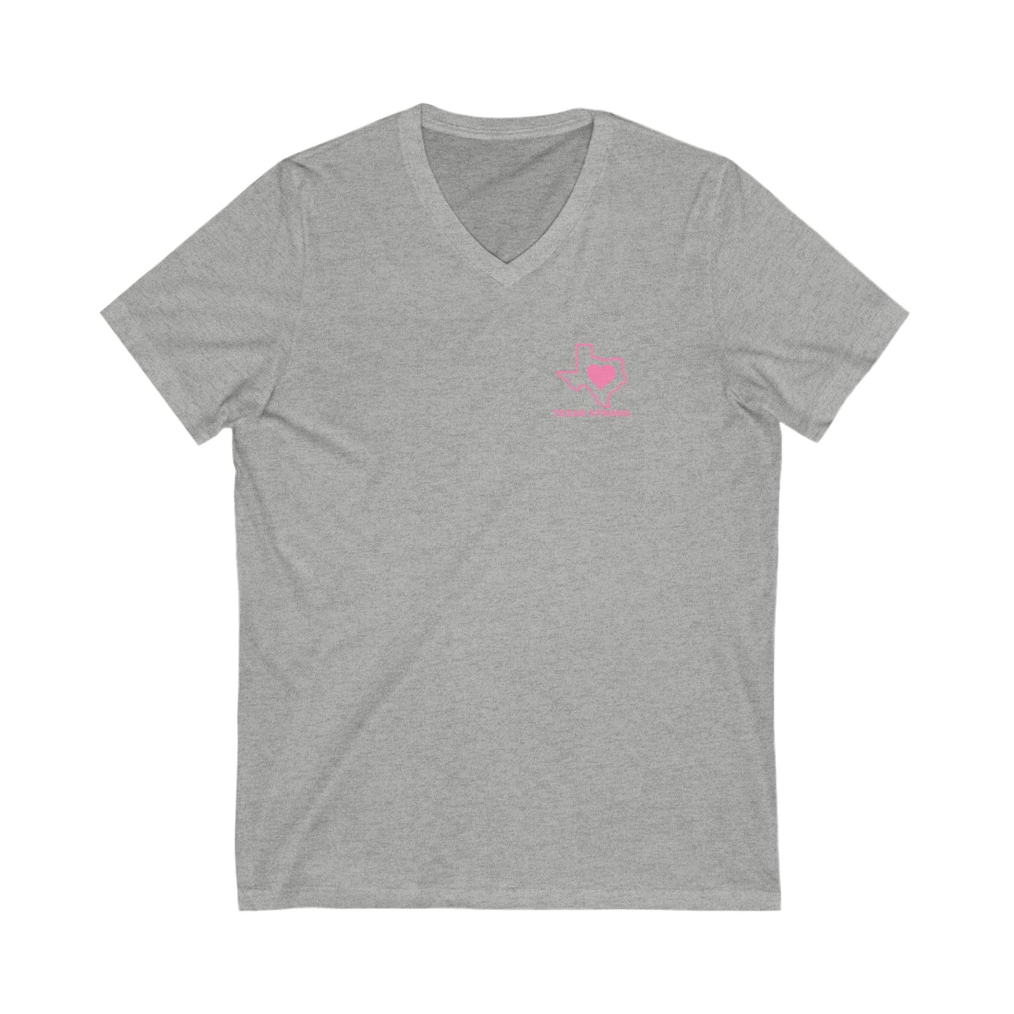 TEXAS STRONG Unisex Jersey Short Sleeve V-Neck Tee