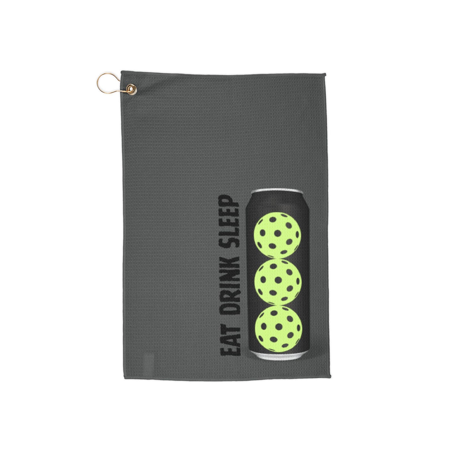 Eat Drink Sleep Pickleball Towel w/Clip