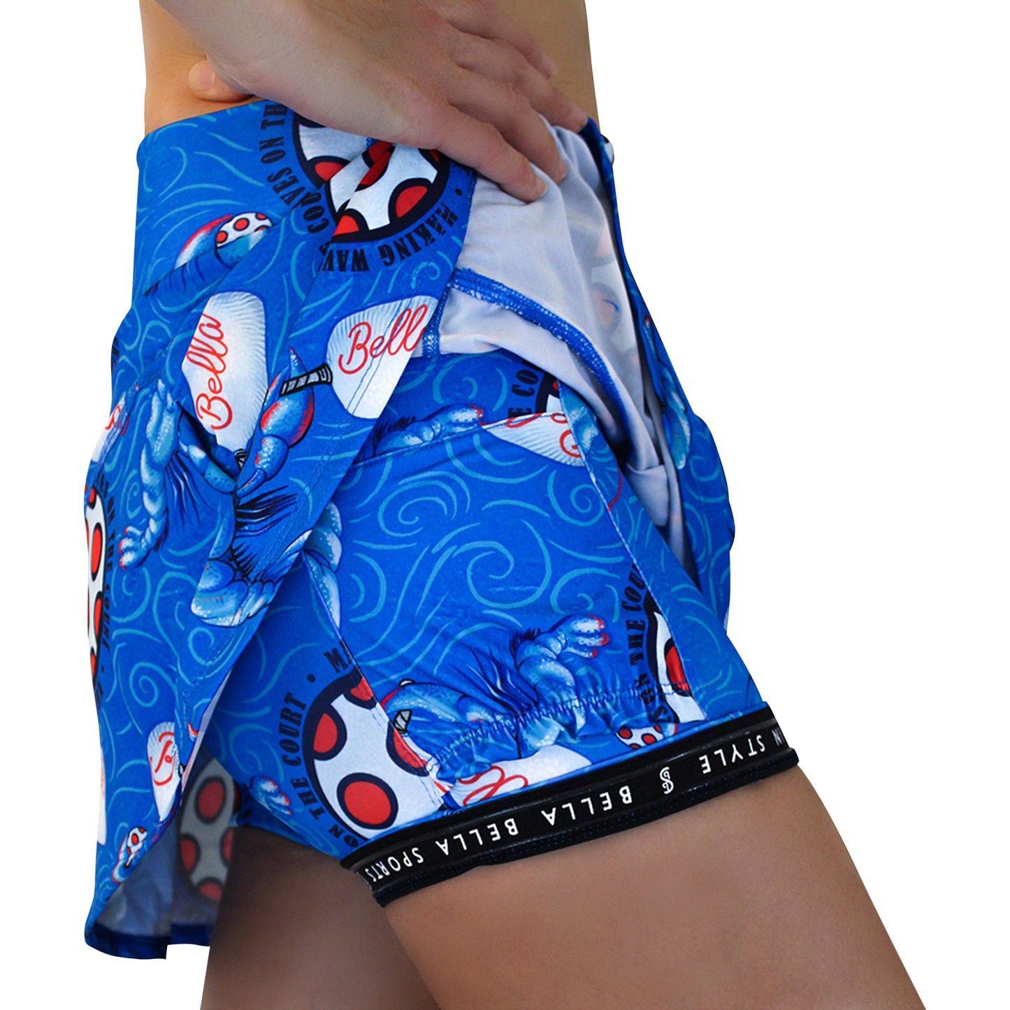 PB Drop Pleat Skort Lobster Monster