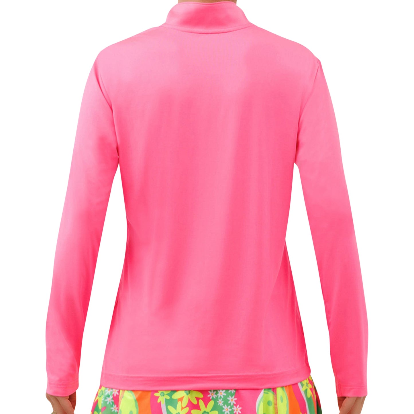 PB 1/4 Zip Long Sleeve Hot Pink