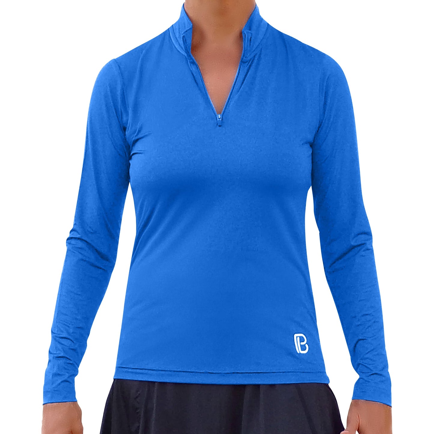 PB 1/4 Zip Long Sleeve Royal Blue