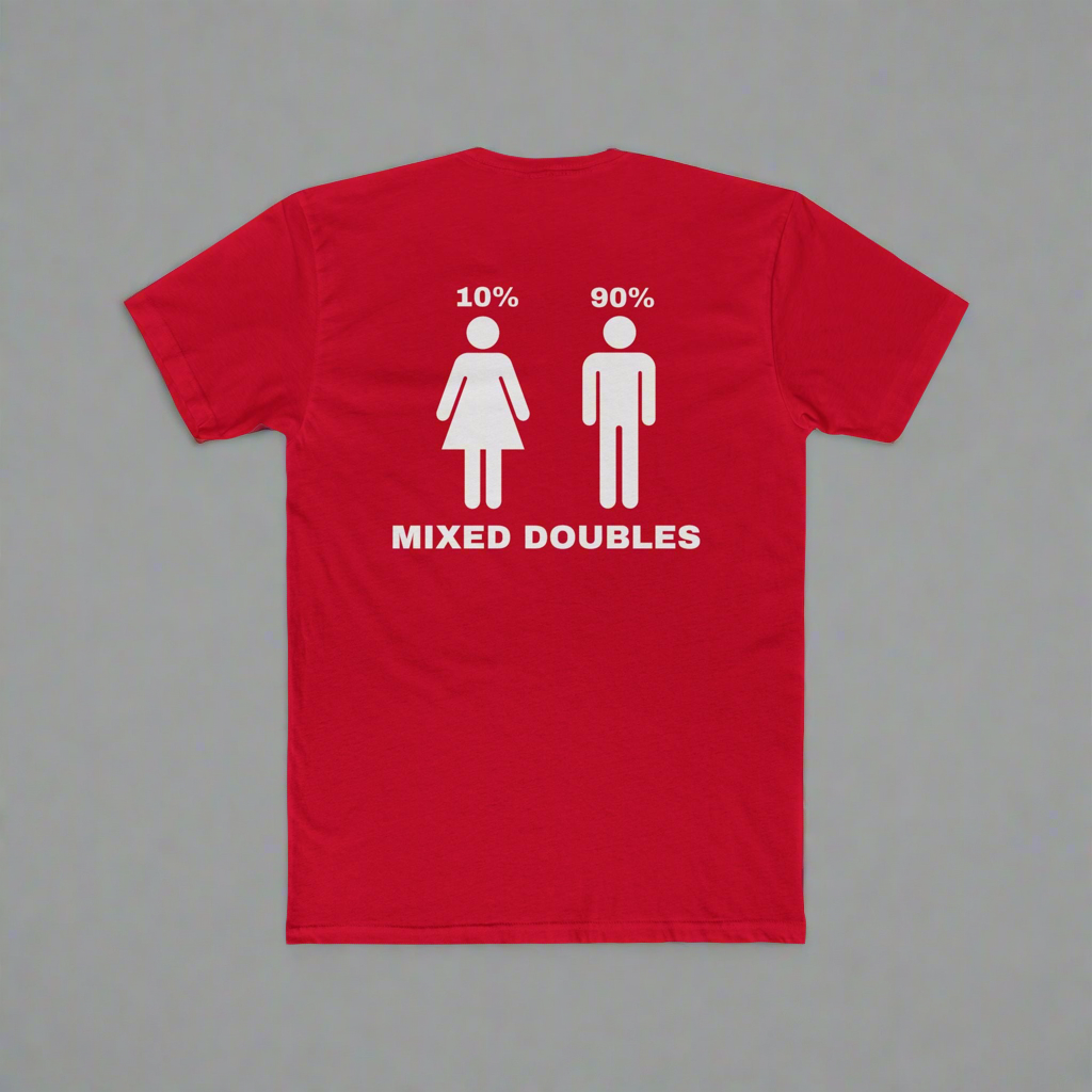 Mixed Doubles Unisex Cotton Crew Tee