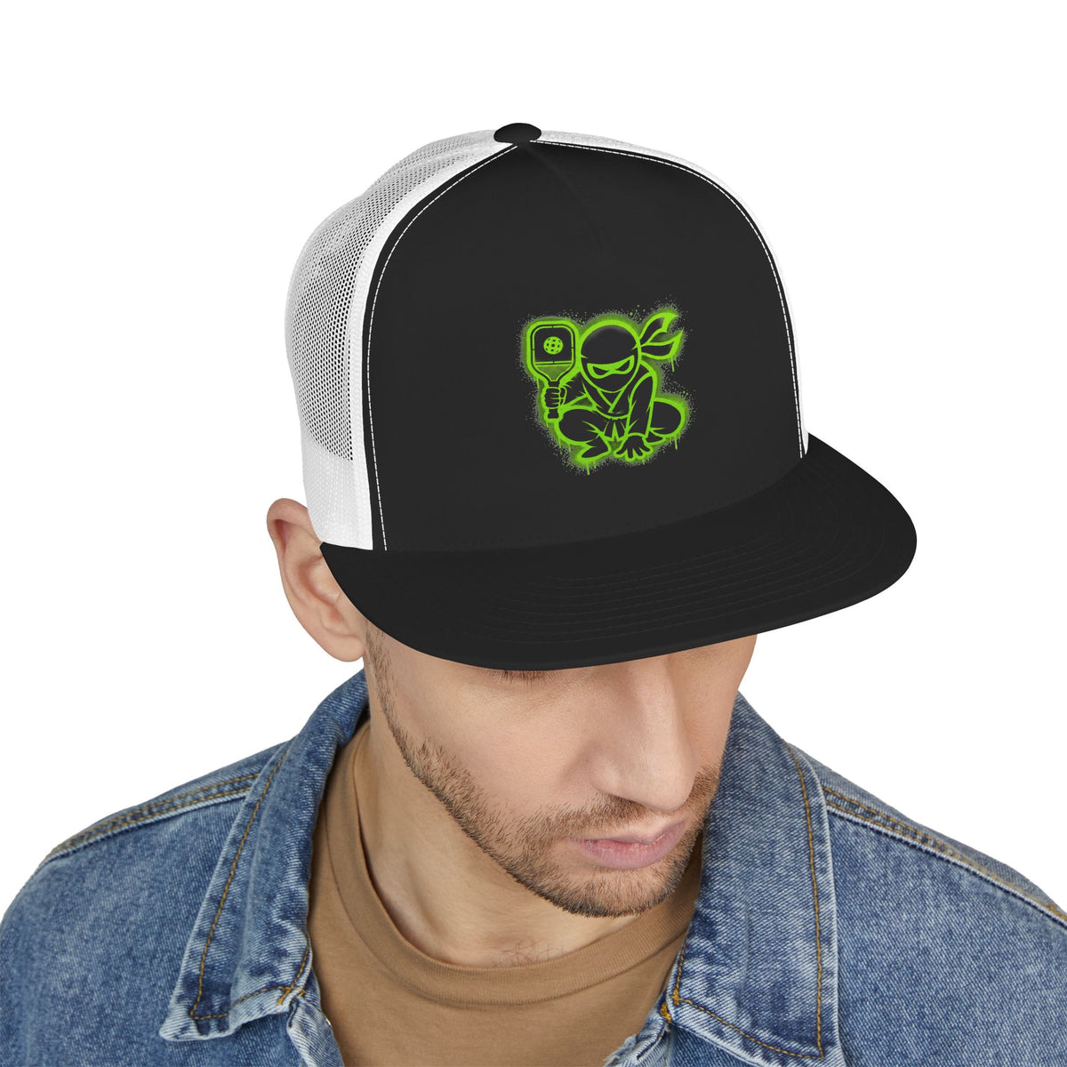 Midnight Ninja 5 Panel Trucker Cap