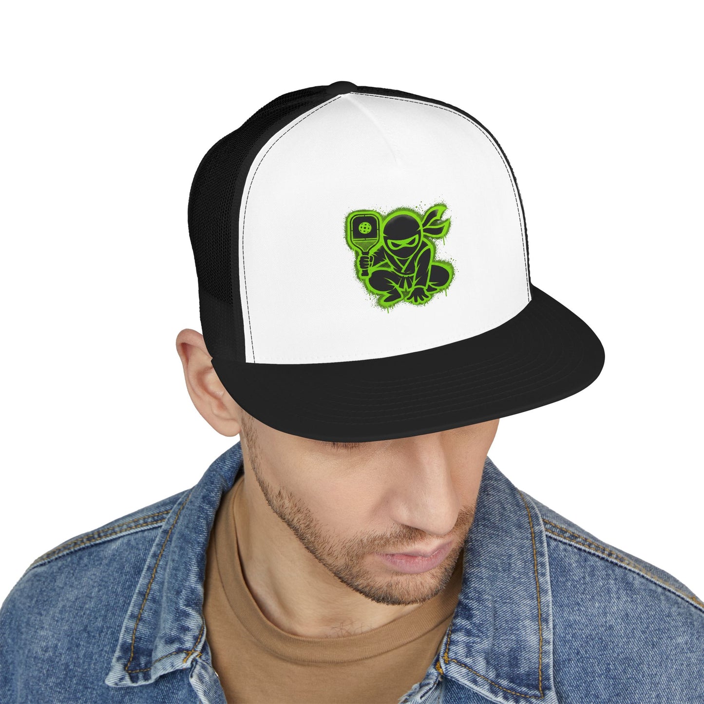 Midnight Ninja 5 Panel Trucker Cap