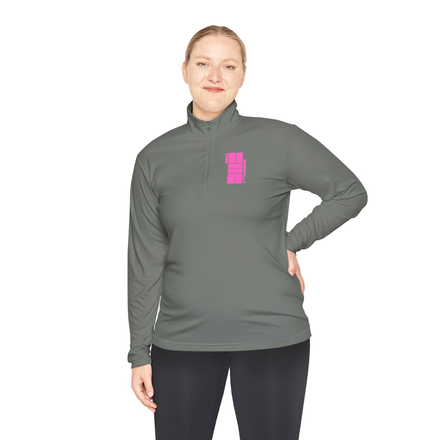 DINK MINDFULLY Unisex Quarter-Zip Pullover