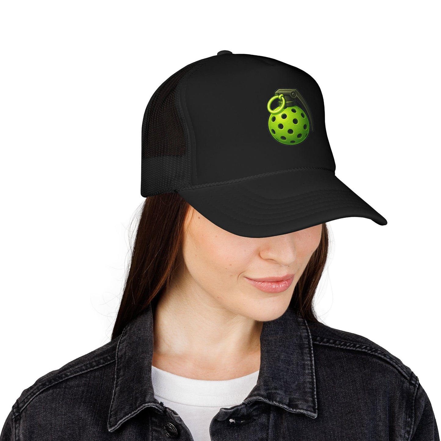 Pickleball Grenade Foam Trucker Hat