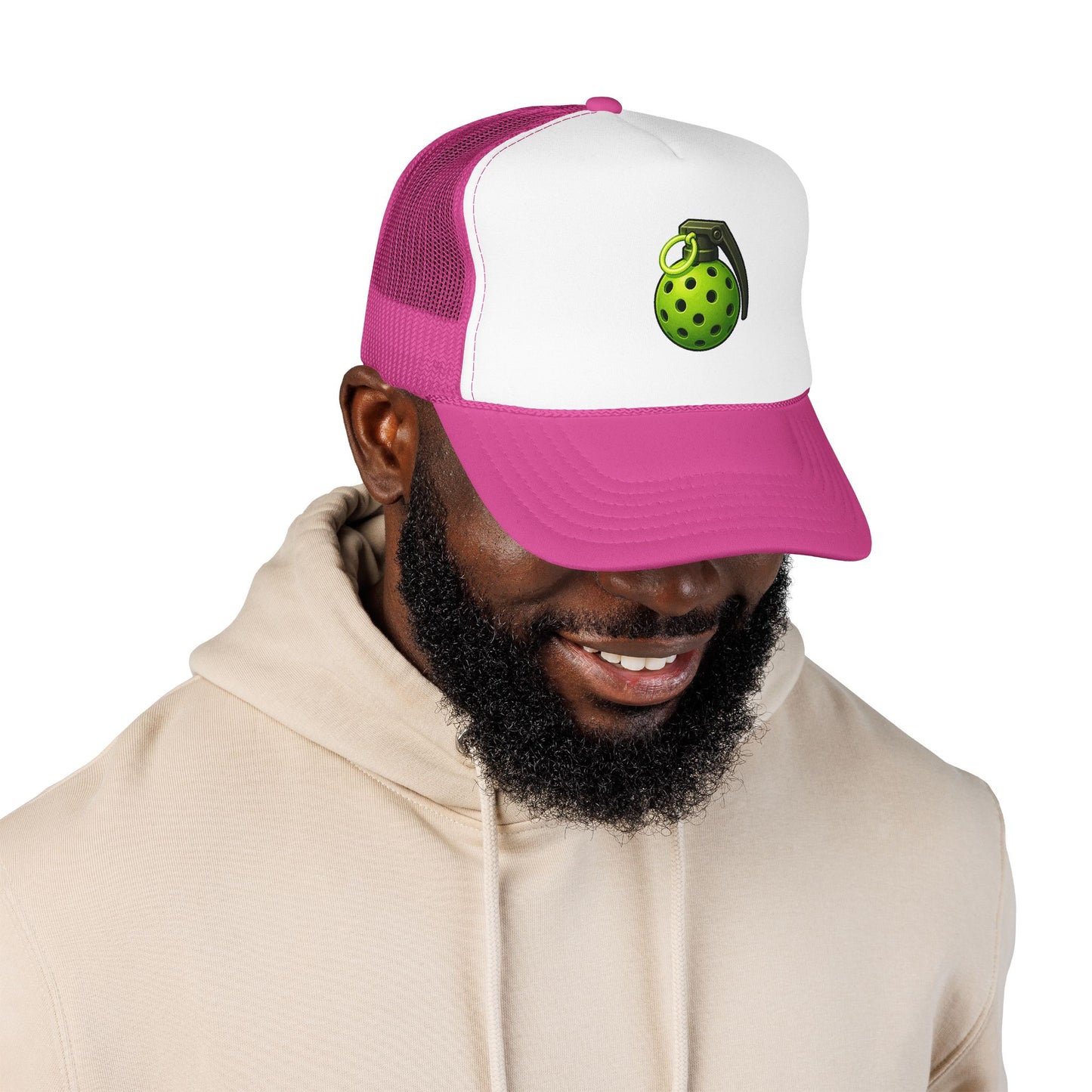 Pickleball Grenade Foam Trucker Hat