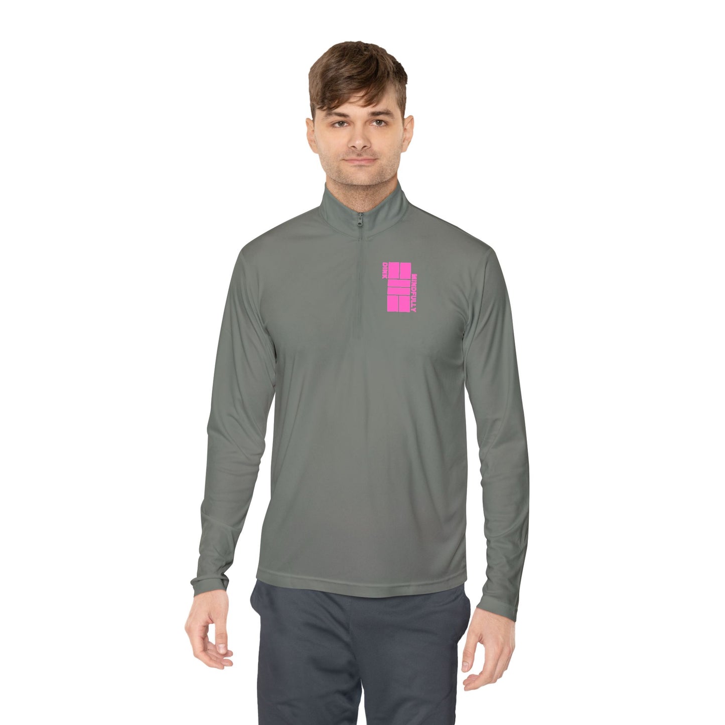 DINK MINDFULLY Unisex Quarter-Zip Pullover