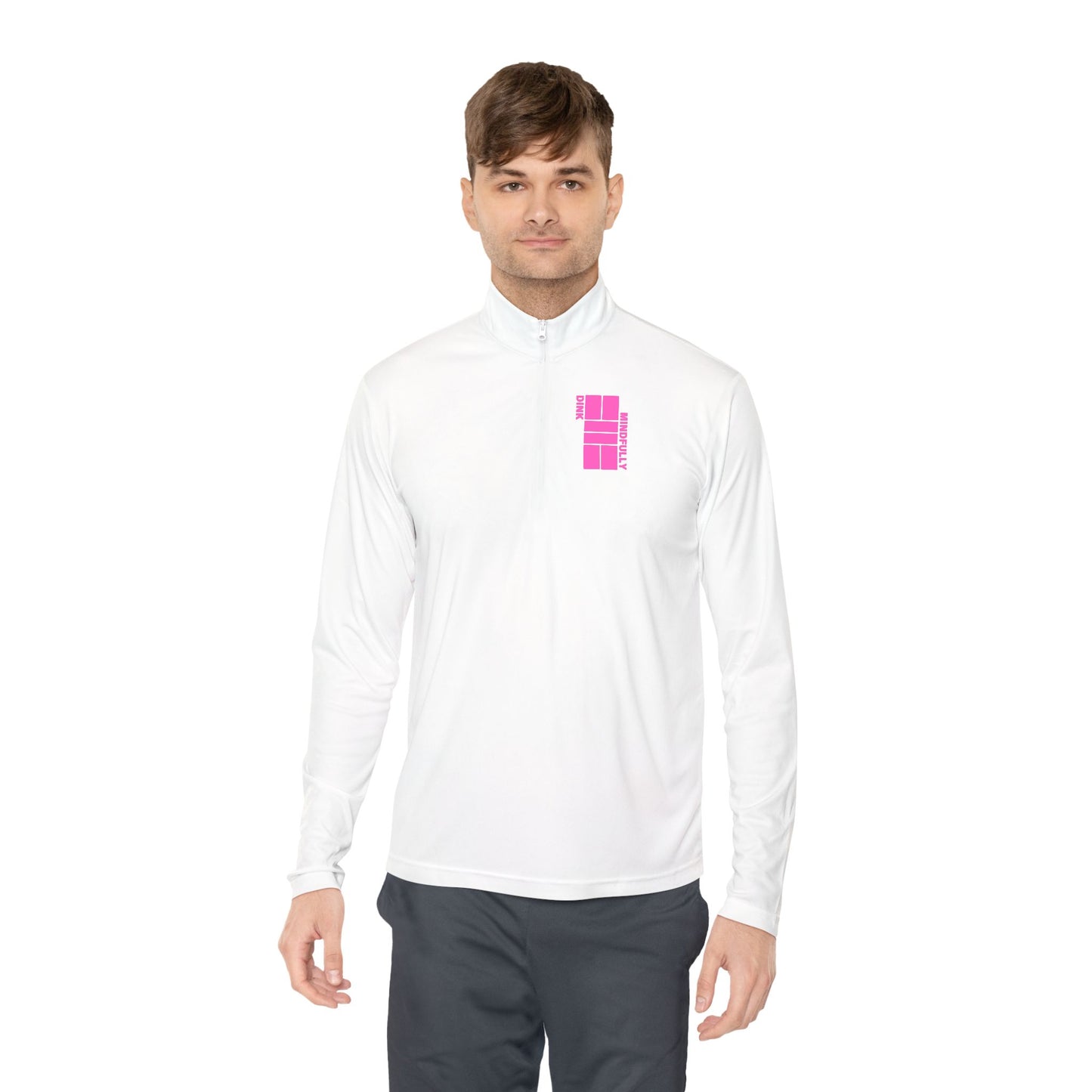 DINK MINDFULLY Unisex Quarter-Zip Pullover