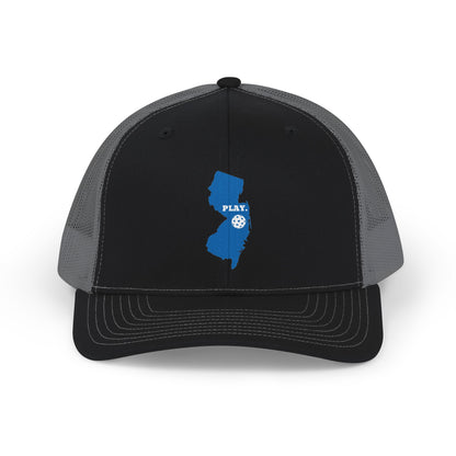 Play Pickleball New Jersey Snapback Trucker Cap