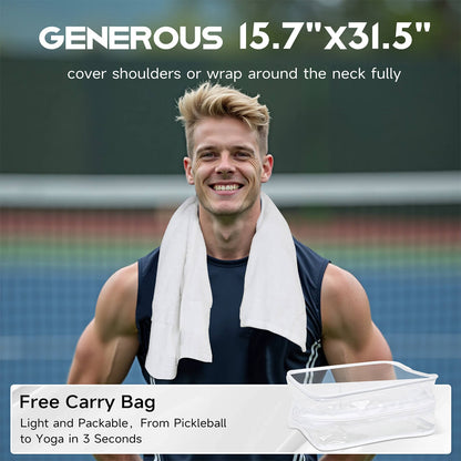 Pickleball Towel - White
