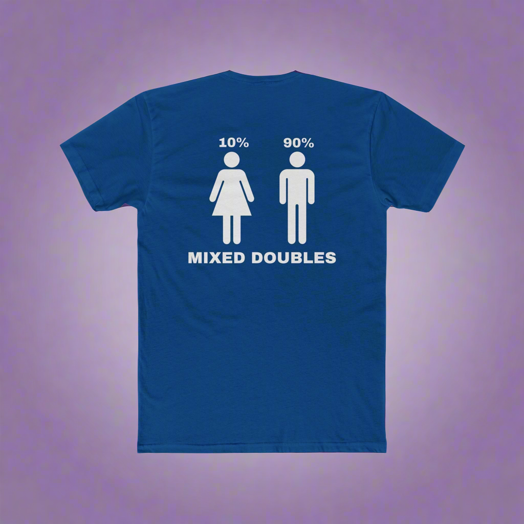 Mixed Doubles Unisex Cotton Crew Tee