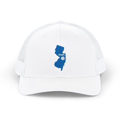 Play Pickleball New Jersey Snapback Trucker Cap