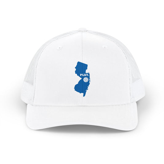 Play Pickleball New Jersey Snapback Trucker Cap