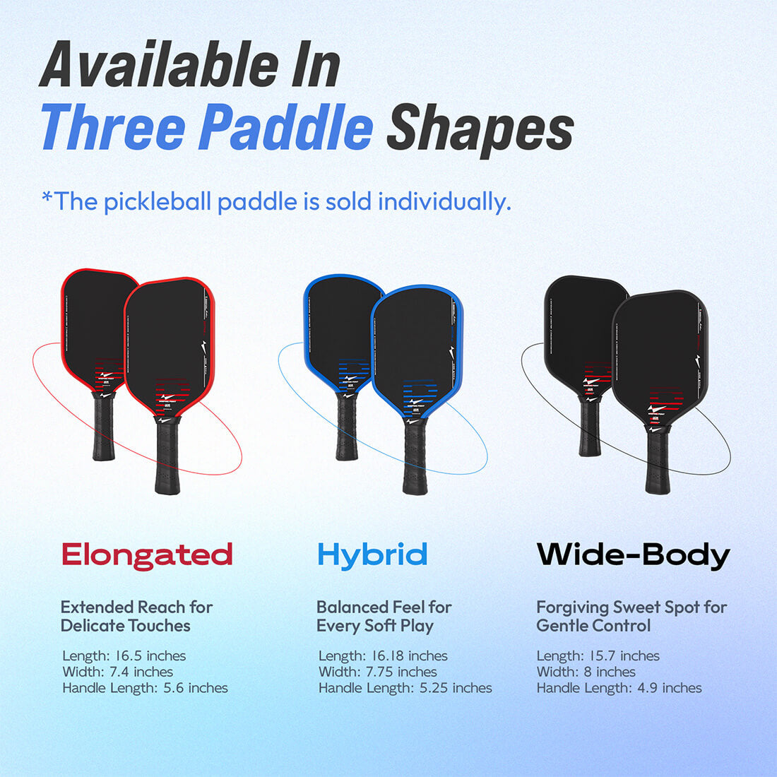 Rhythm Pickleball Paddle - Wide body