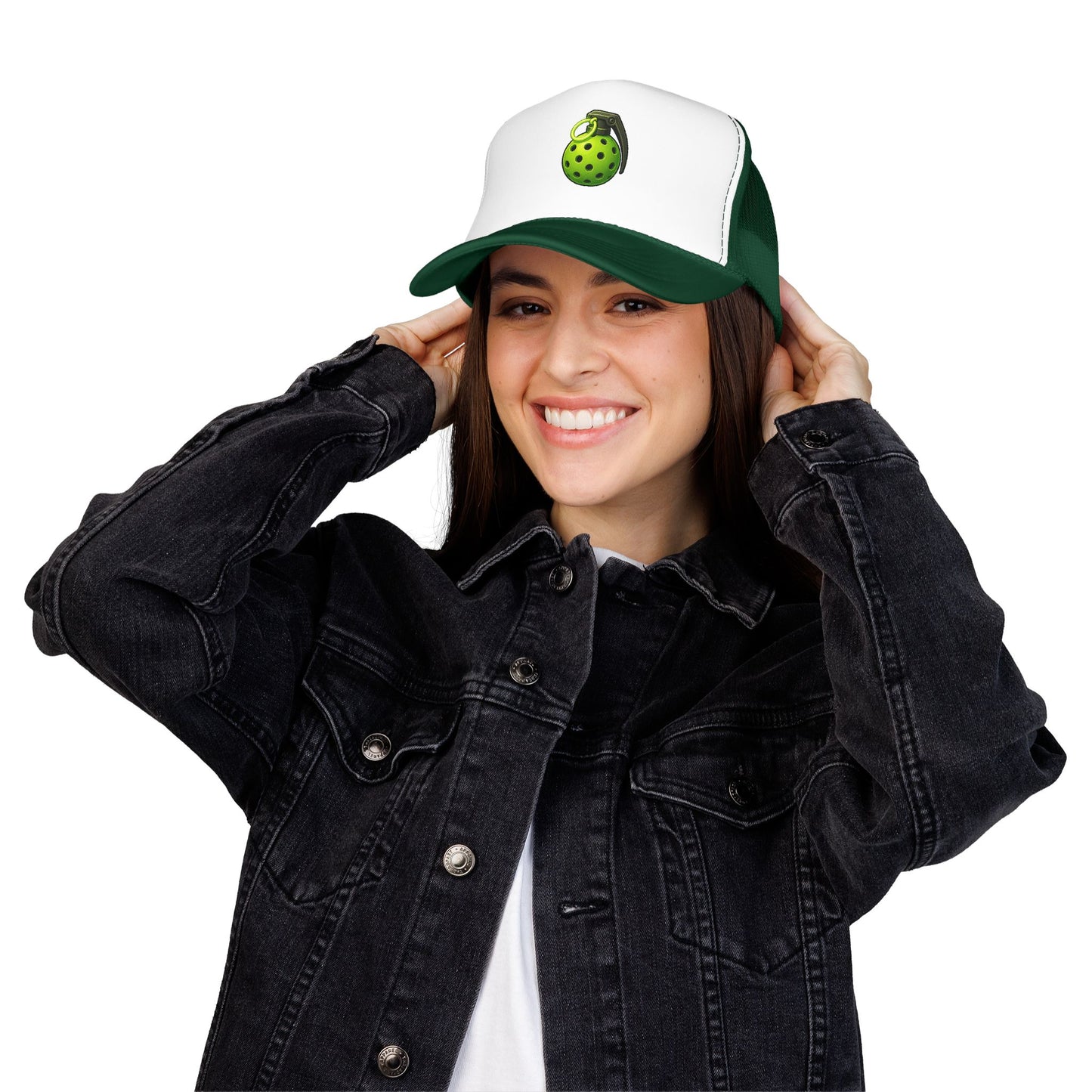 Pickleball Grenade Foam Trucker Hat