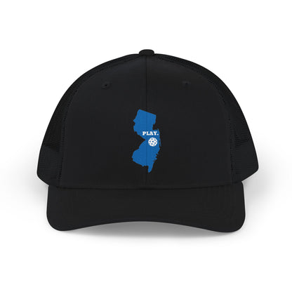 Play Pickleball New Jersey Snapback Trucker Cap