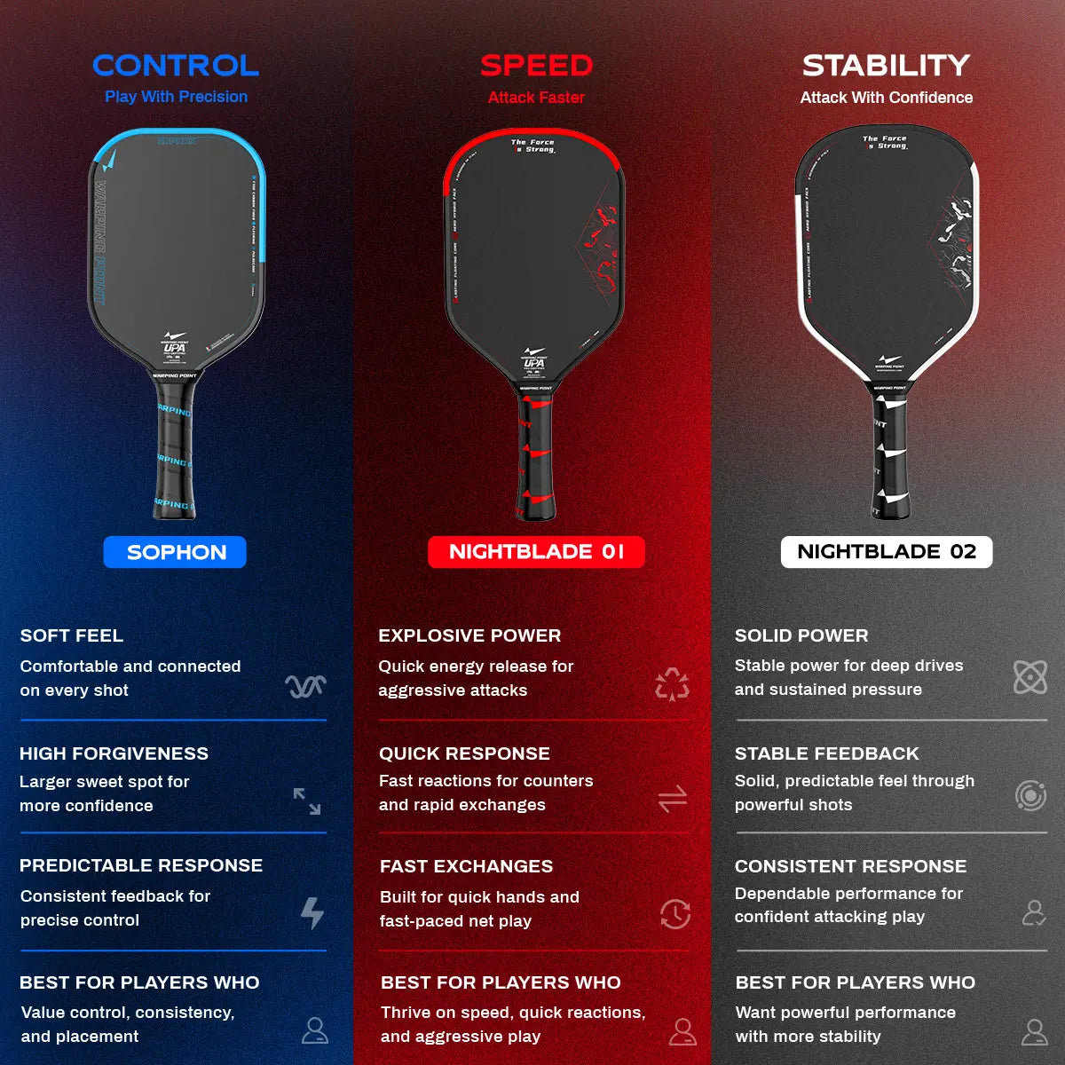 Nightblade 001 Pickleball Paddle