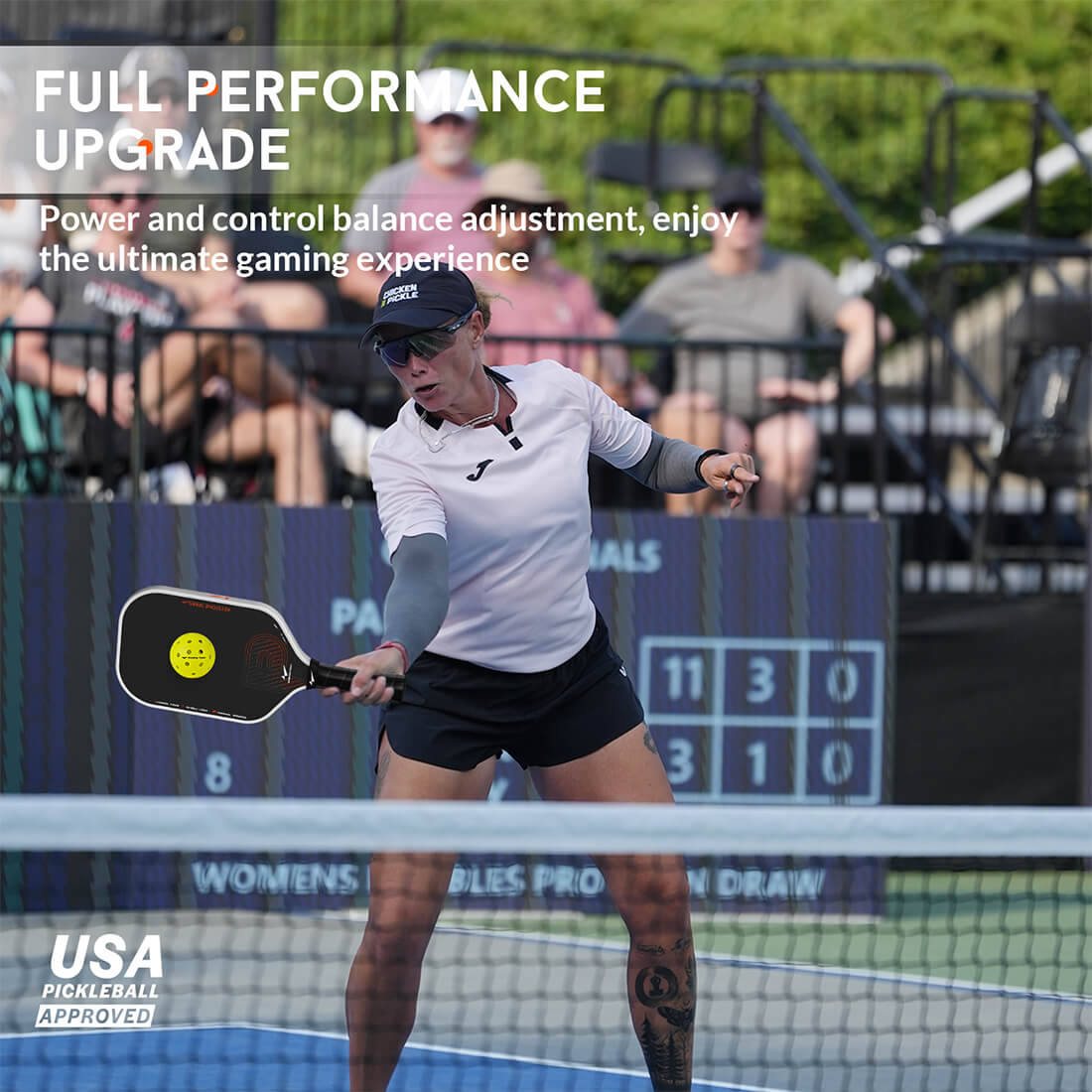 Keystone Pickleball Paddle –  White