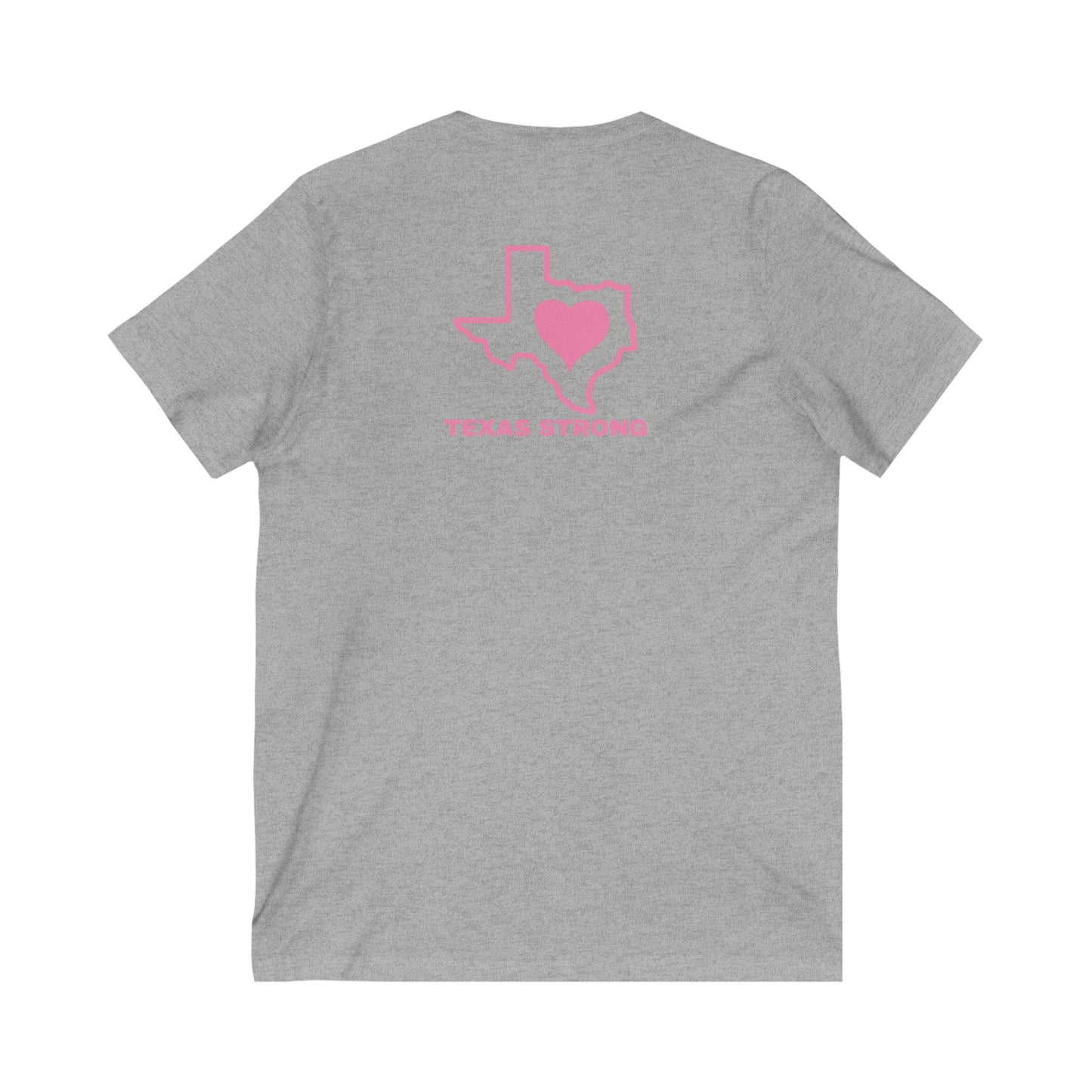 TEXAS STRONG Unisex Jersey Short Sleeve V-Neck Tee