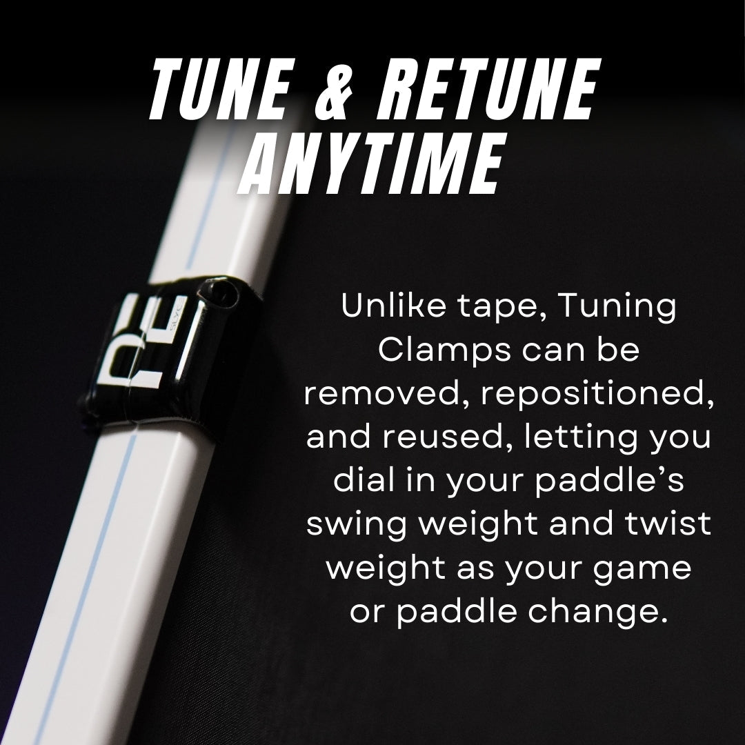 Pickleball Effect  - SLYCE SLYDRS™ — Adjustable Clamp-On Pickleball Paddle Tuning Weights