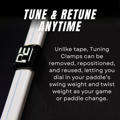 Pickleball Effect  - SLYCE SLYDRS™ — Adjustable Clamp-On Pickleball Paddle Tuning Weights
