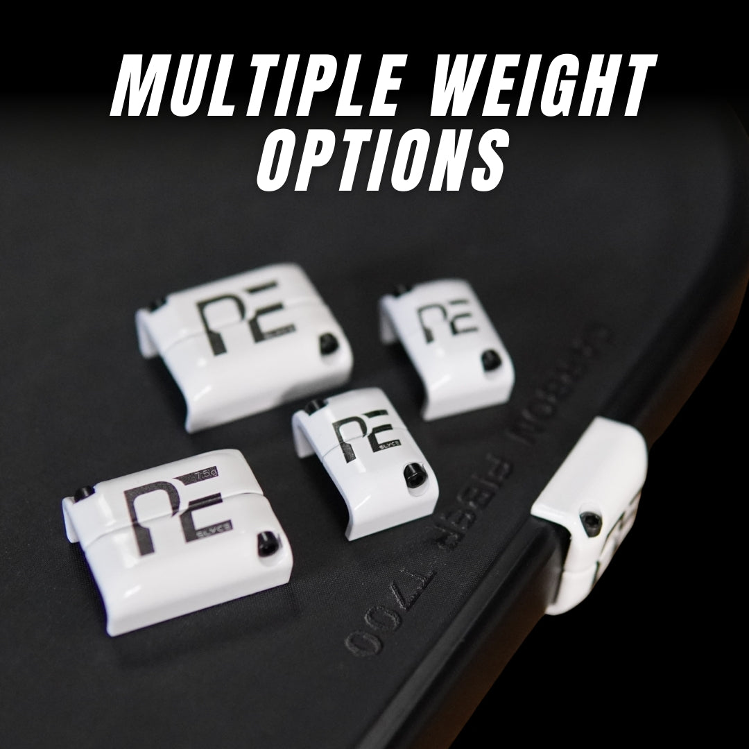 Pickleball Effect  - SLYCE SLYDRS™ — Adjustable Clamp-On Pickleball Paddle Tuning Weights