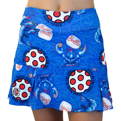 PB Drop Pleat Skort Lobster Monster
