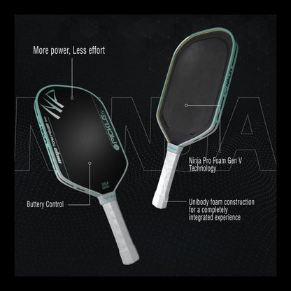 Ninja Green Gen V Foam Pickleball Paddle – T700 Carbon Fiber