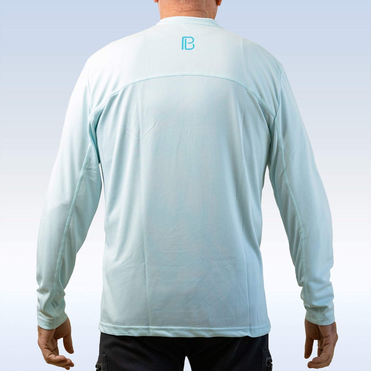 PB Men's Aqua Long Sleeve Tee