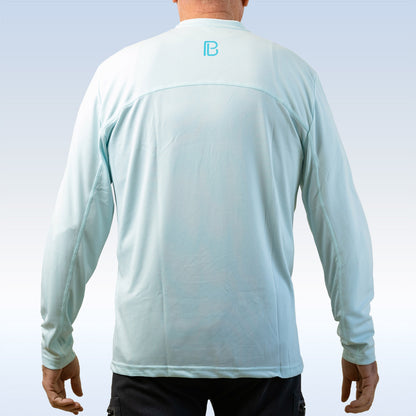 PB Men's Aqua Long Sleeve Tee