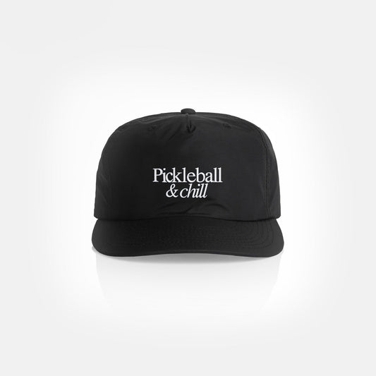 Pickleball & Chill Court Cap (Black)