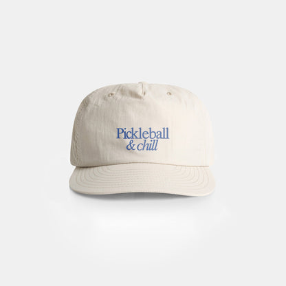 Pickleball & Chill Court Cap (Bone)