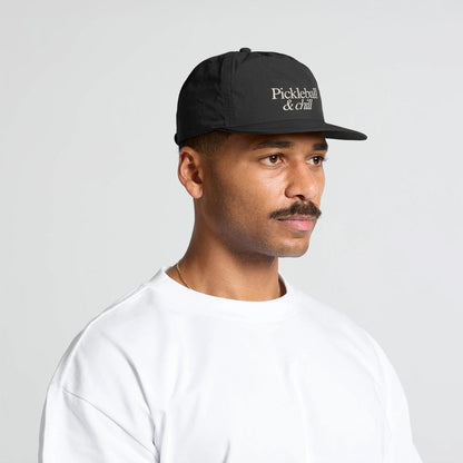 Pickleball & Chill Court Cap (Black)