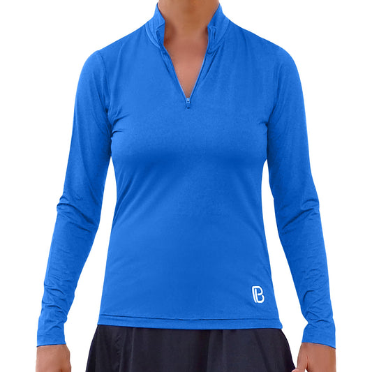 PB 1/4 Zip Long Sleeve Royal Blue