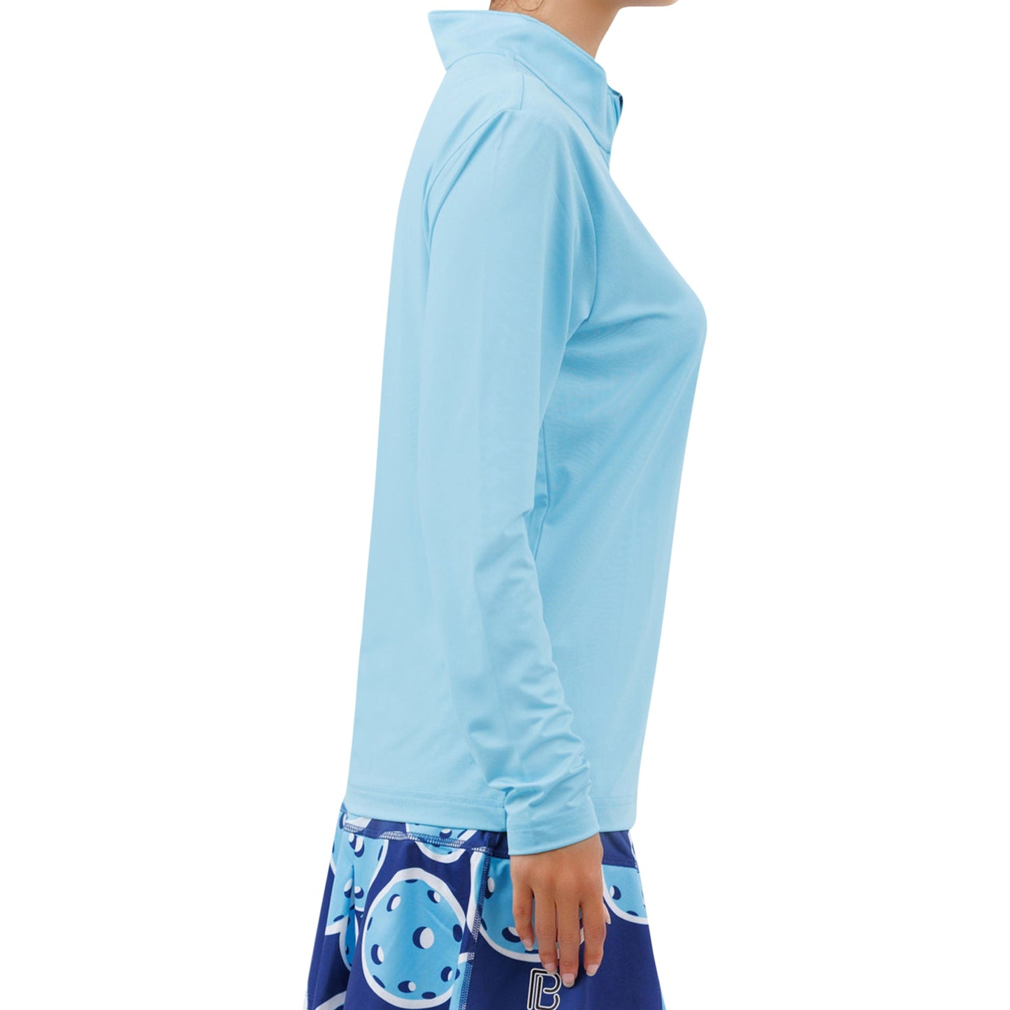 PB 1/4 Zip Long Sleeve Sky Blue