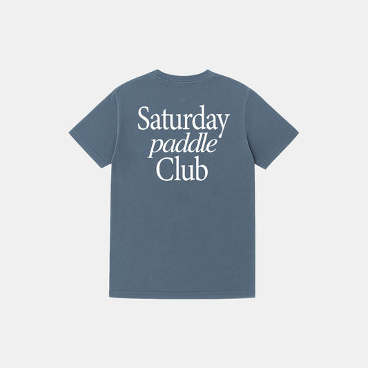 Saturday Paddle Club Pickleball Tee (Blue)