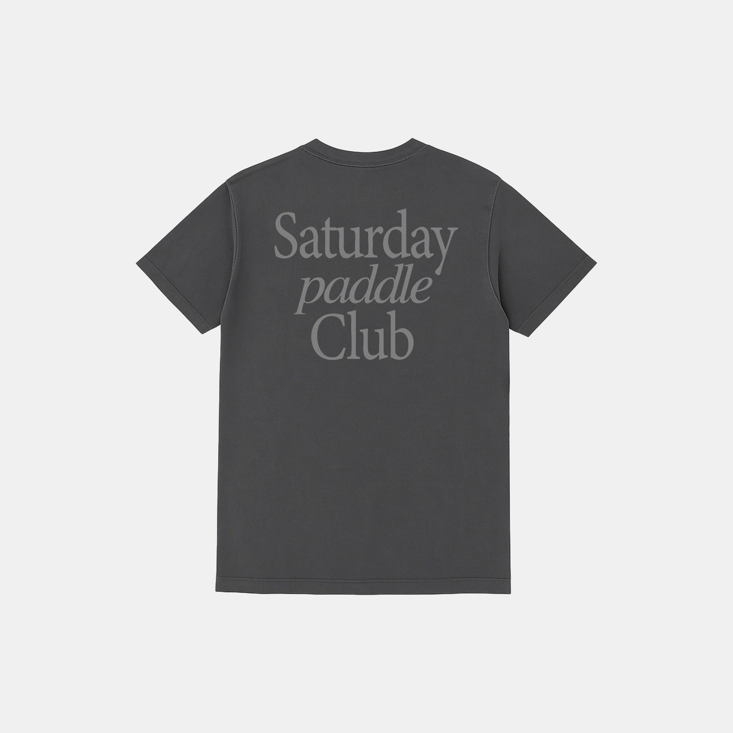 Saturday Paddle Club Pickleball Tee (Dark Gray)
