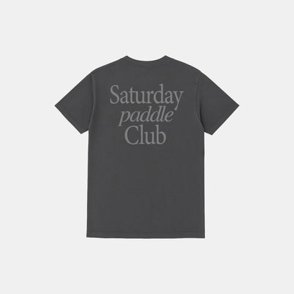 Saturday Paddle Club Pickleball Tee (Dark Gray)