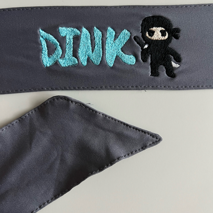 Dink Ninja 🥷 Headband Tie Back Style