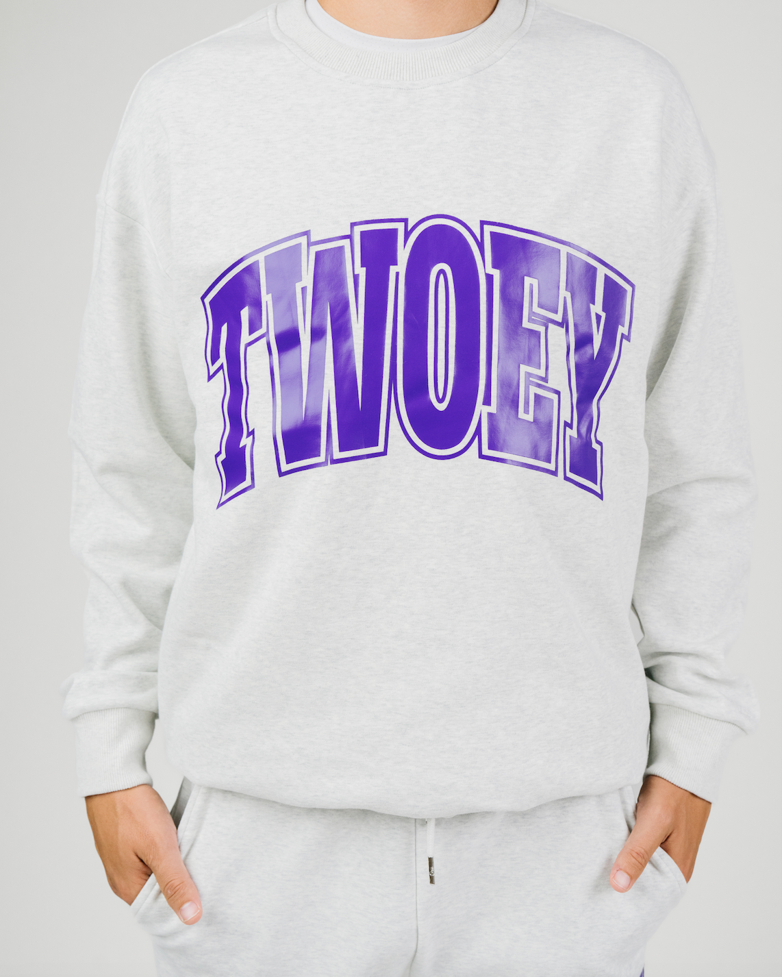 Twoey Grey Crewneck Sweatshirt