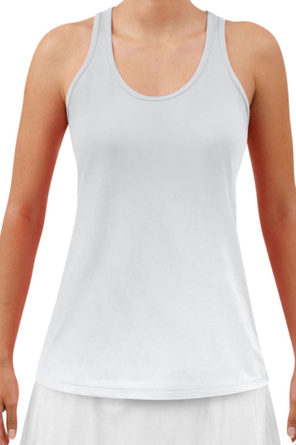 PB Racerback Tank White