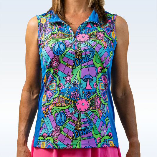 PB 1/4 Zip Sleeveless Groovy