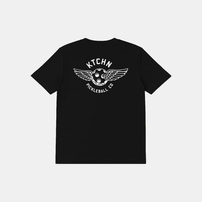 KTCHN Pickleball Co. Wing Pickleball Tee (Black)